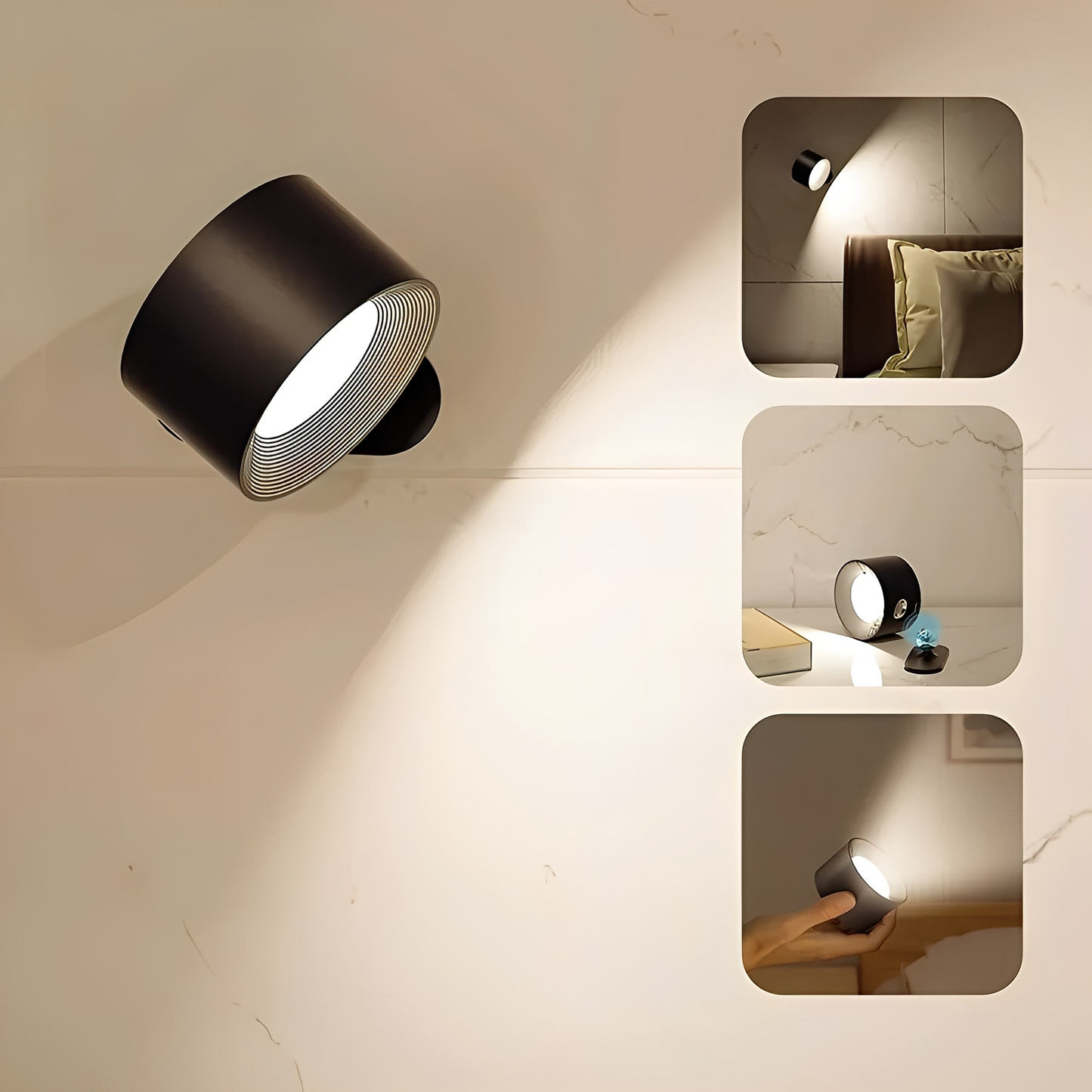 Kira – Wiederaufladbare Kabellose LED-Wandleuchte