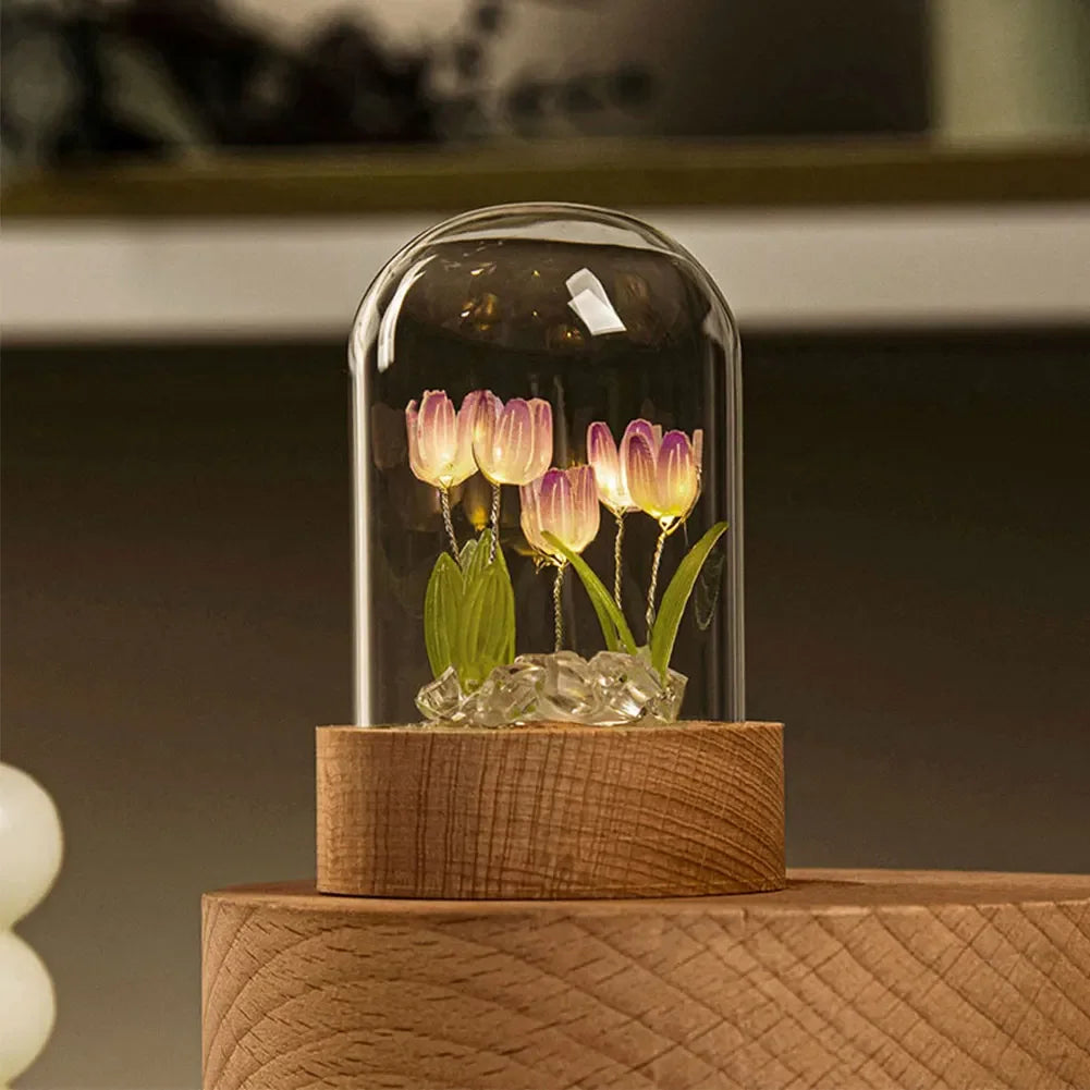 Amira – Handgefertigte Tulpen Nachtlampe