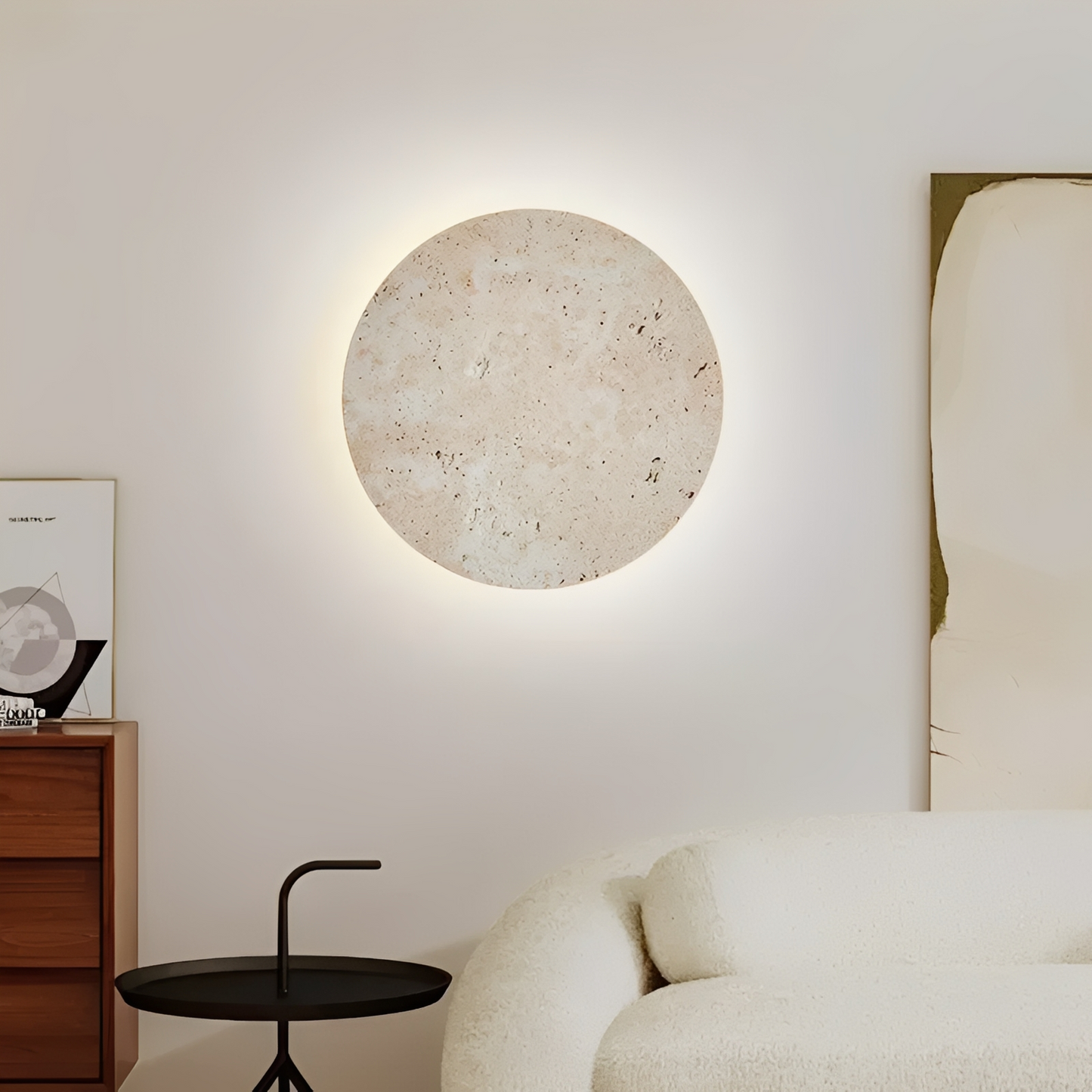 Farrah – Design Wandleuchte aus Naturstein