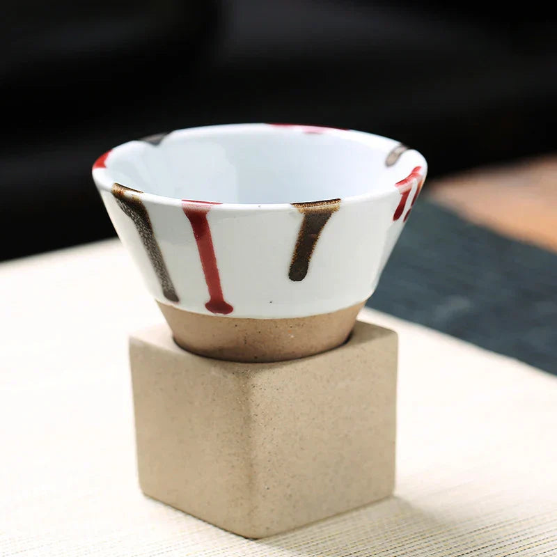 Wabi-Sabi Teetasse – Japanische Keramik mit natürlicher Textur & Handarbeit