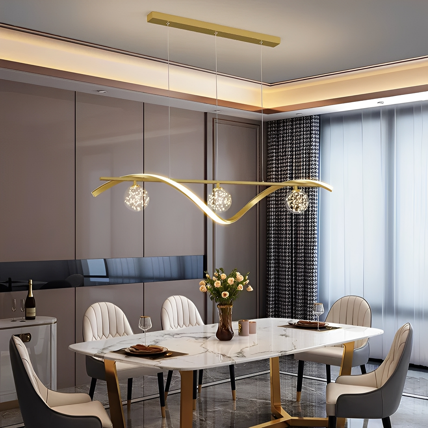 Hoshi – Moderne Sternenhimmel LED-Pendelleuchte