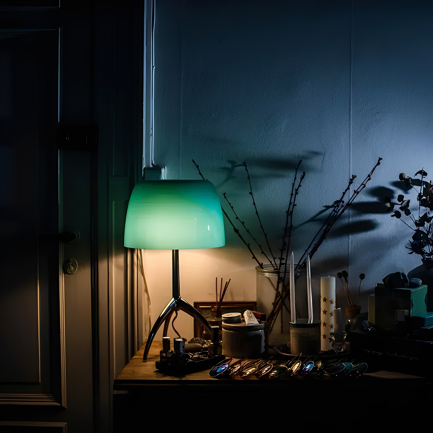 Miyu – Retro Kupfer Tisch-Nachtlampe