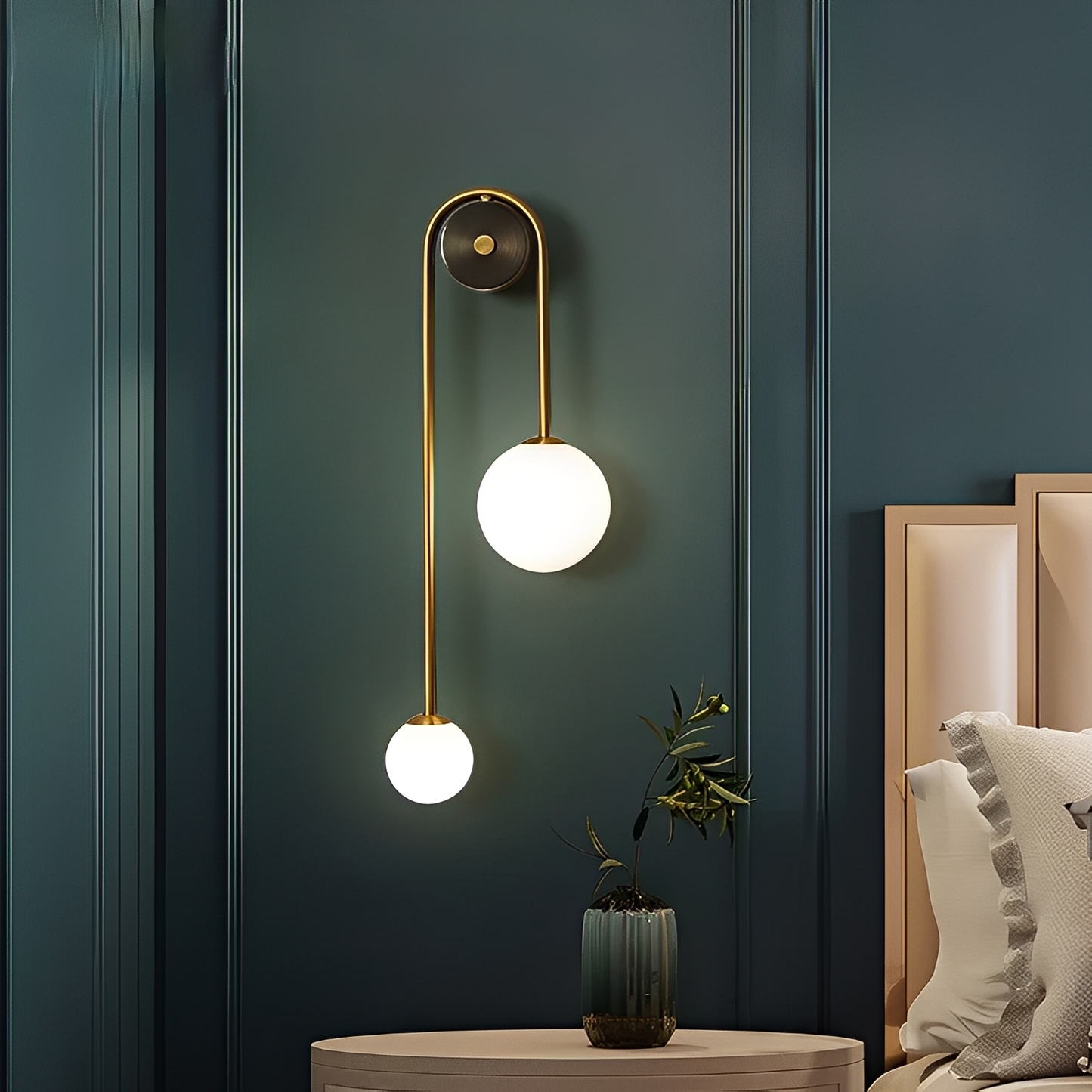 Rikko – Moderne Glasball Wandlampe