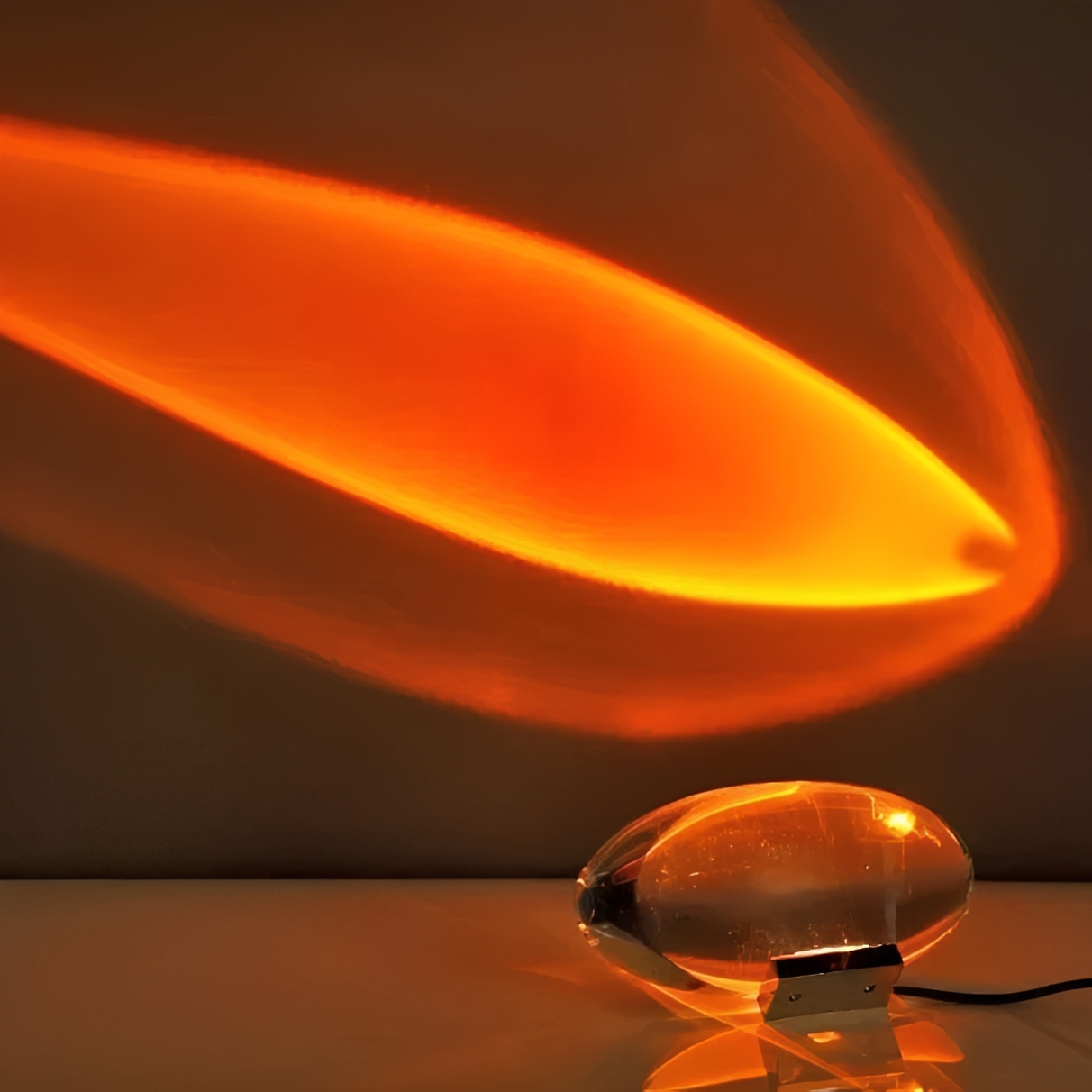 Aureon – Kristall-Projektions-Tischlampe