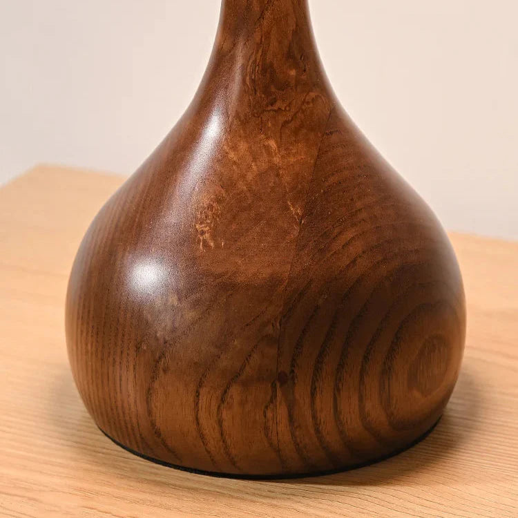 Kina – Natürliche Holz-Nachttischleuchte