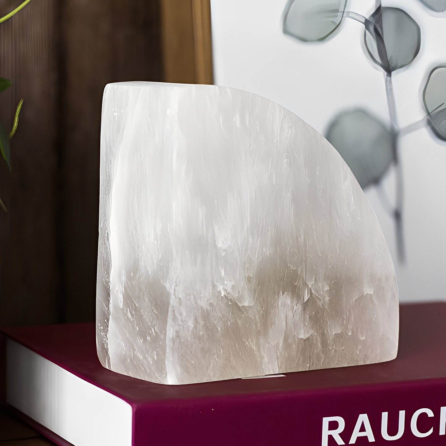 Jana – Weiße Onyx Dekobuchstütze