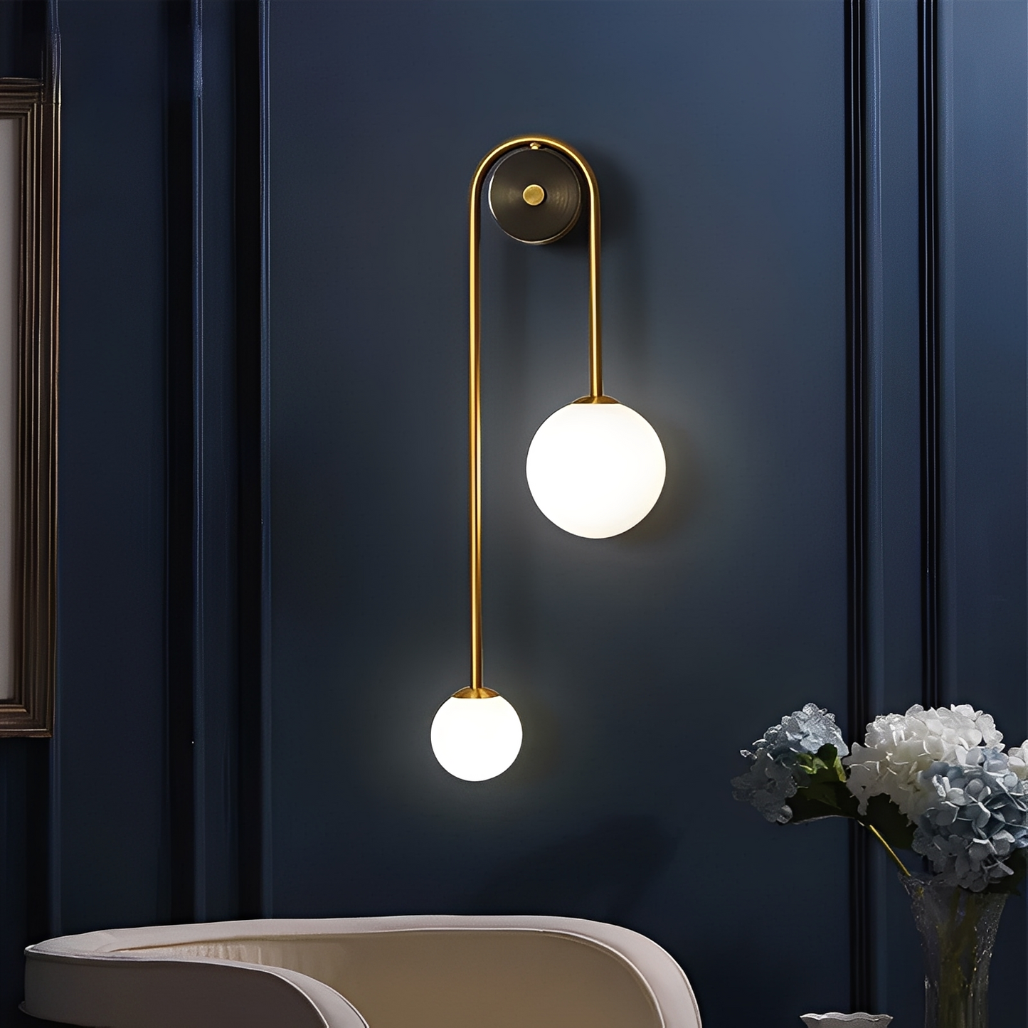 Rikko – Moderne Glasball Wandlampe