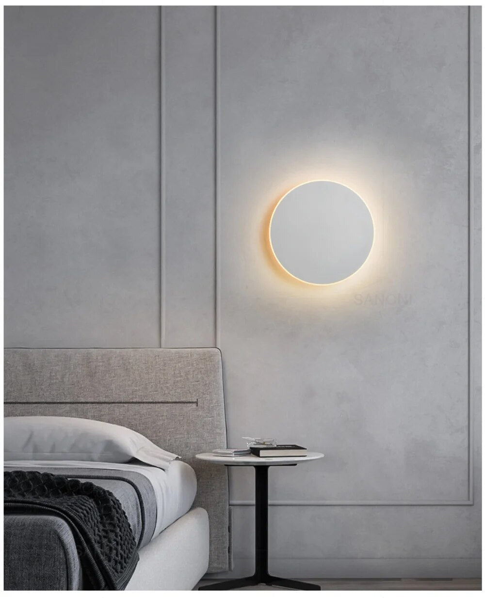 Zeitlose LED-Wandlampe – Runde Designleuchte für Flur, Schlafzimmer oder Wohnzimmer
