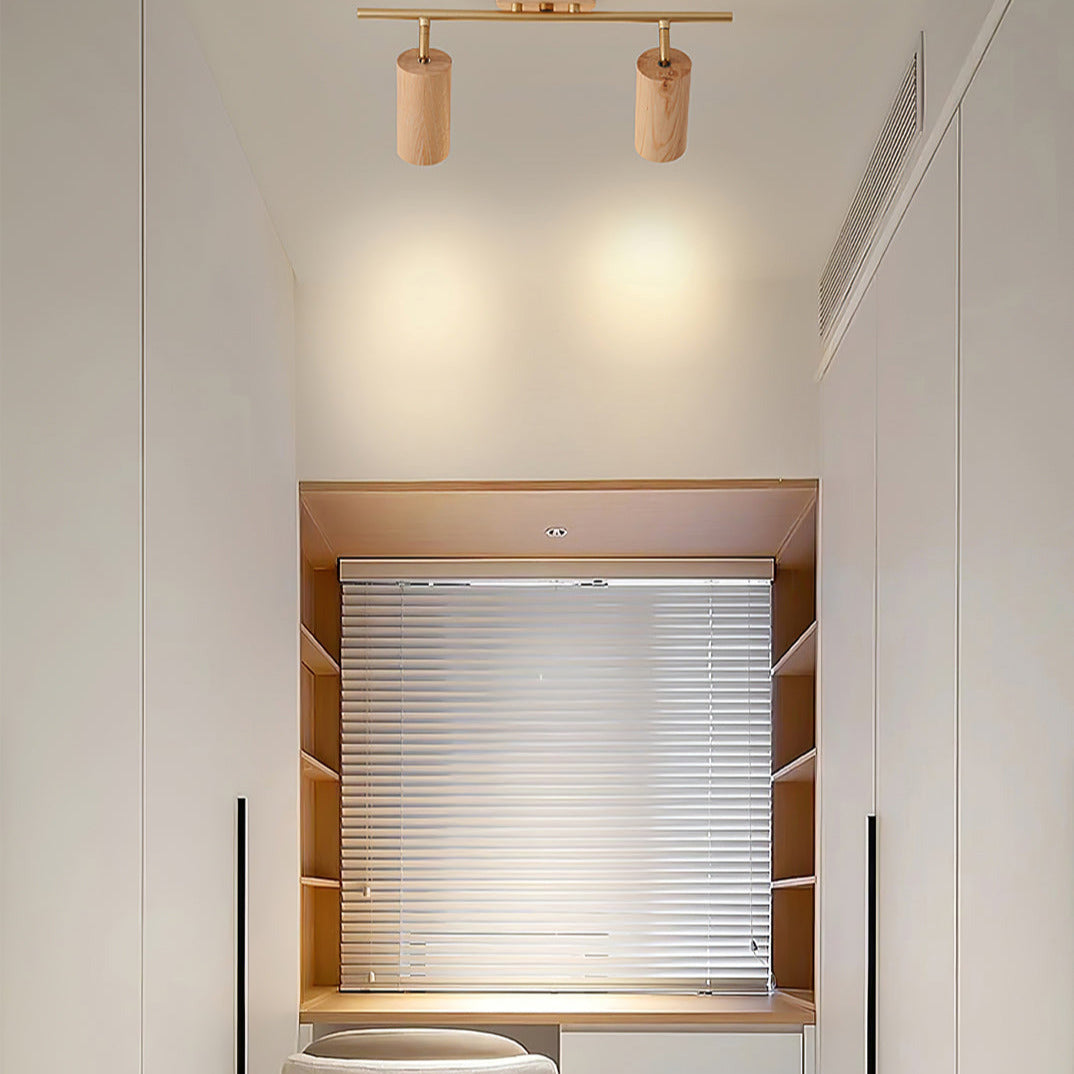 Nerea – Moderne Holz-Deckenleuchte