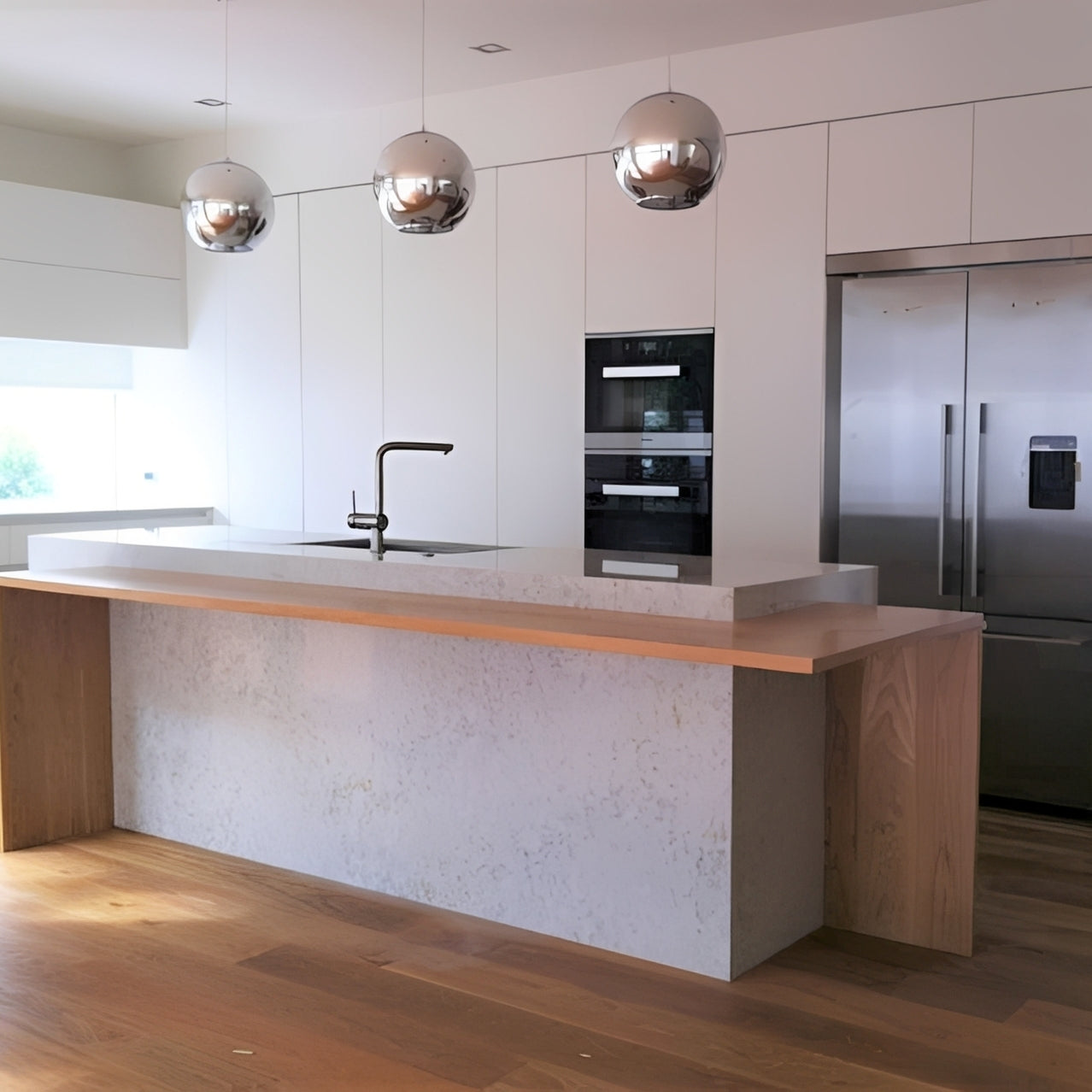 Silva – Runde Glas-Pendelleuchte
