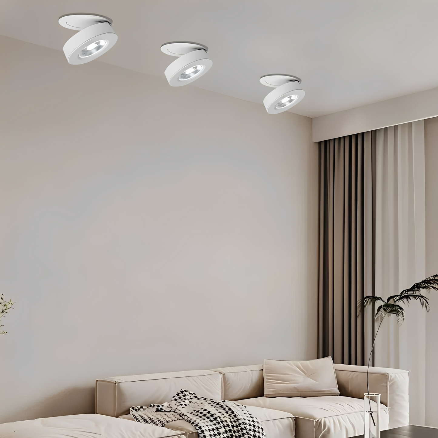 Theo – Schlichte Aluminium LED-Deckenleuchte