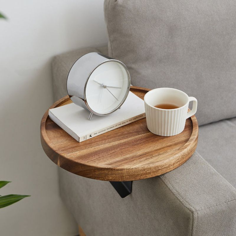 Nero – Verstellbares Sofa-Armlehnen-Tablett aus Holz