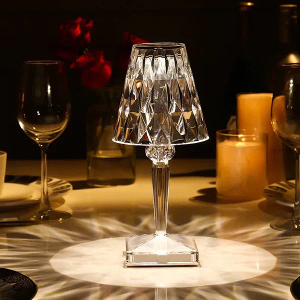 Crystelle – Tragbare Diamond Kristall Tischlampe