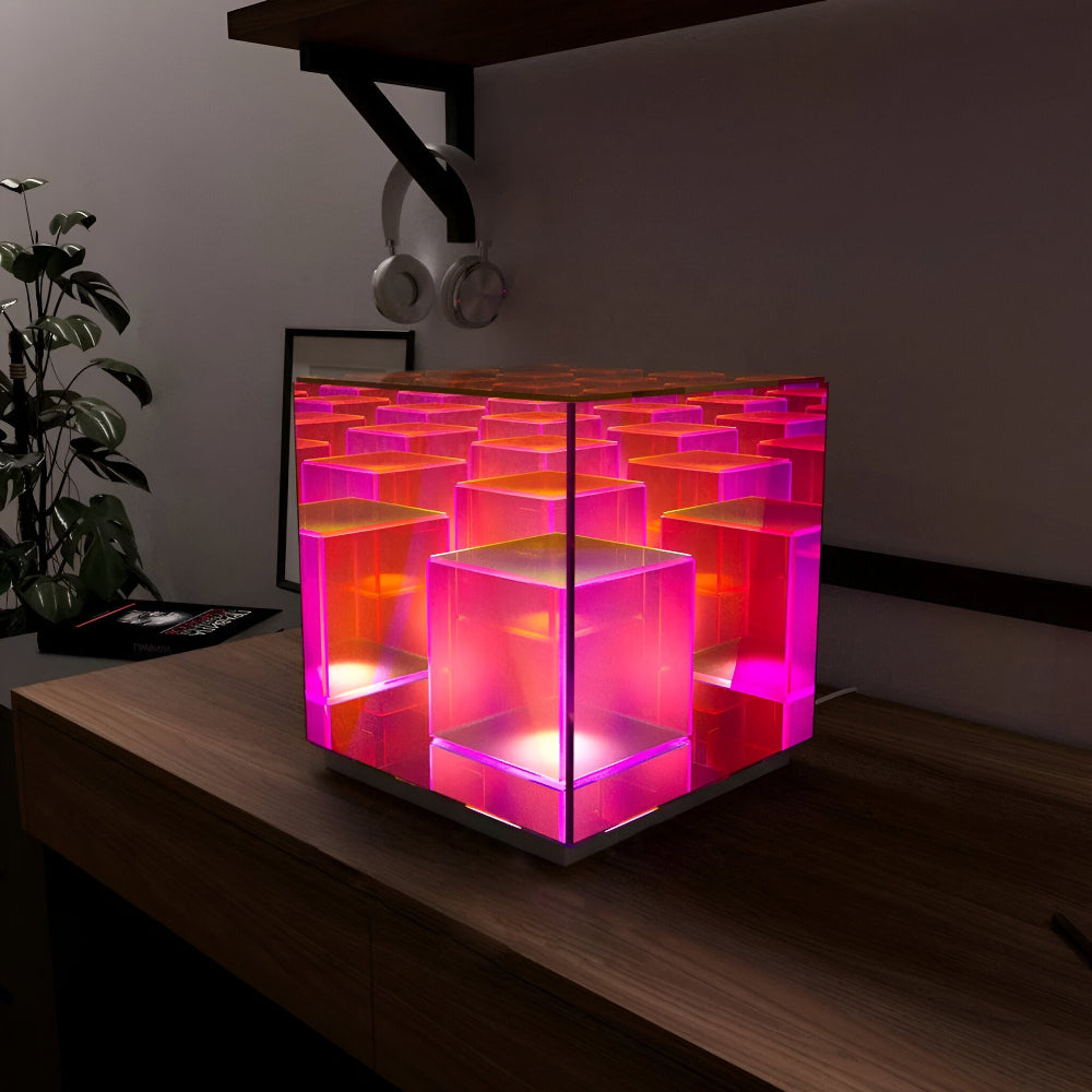 Arielle – 3D Regenbogen Acryl LED-Tischlampe