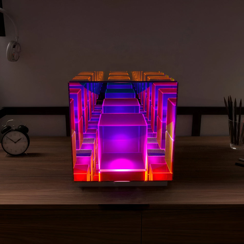 Arielle – 3D Regenbogen Acryl LED-Tischlampe