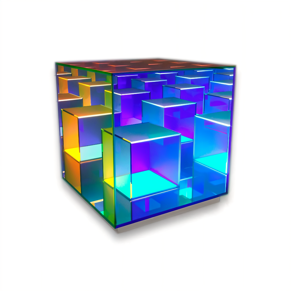 Arielle – 3D Regenbogen Acryl LED-Tischlampe