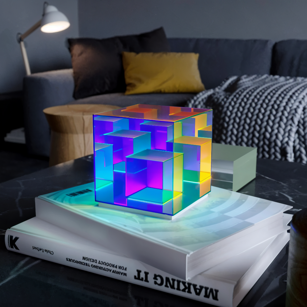 Arielle – 3D Regenbogen Acryl LED-Tischlampe