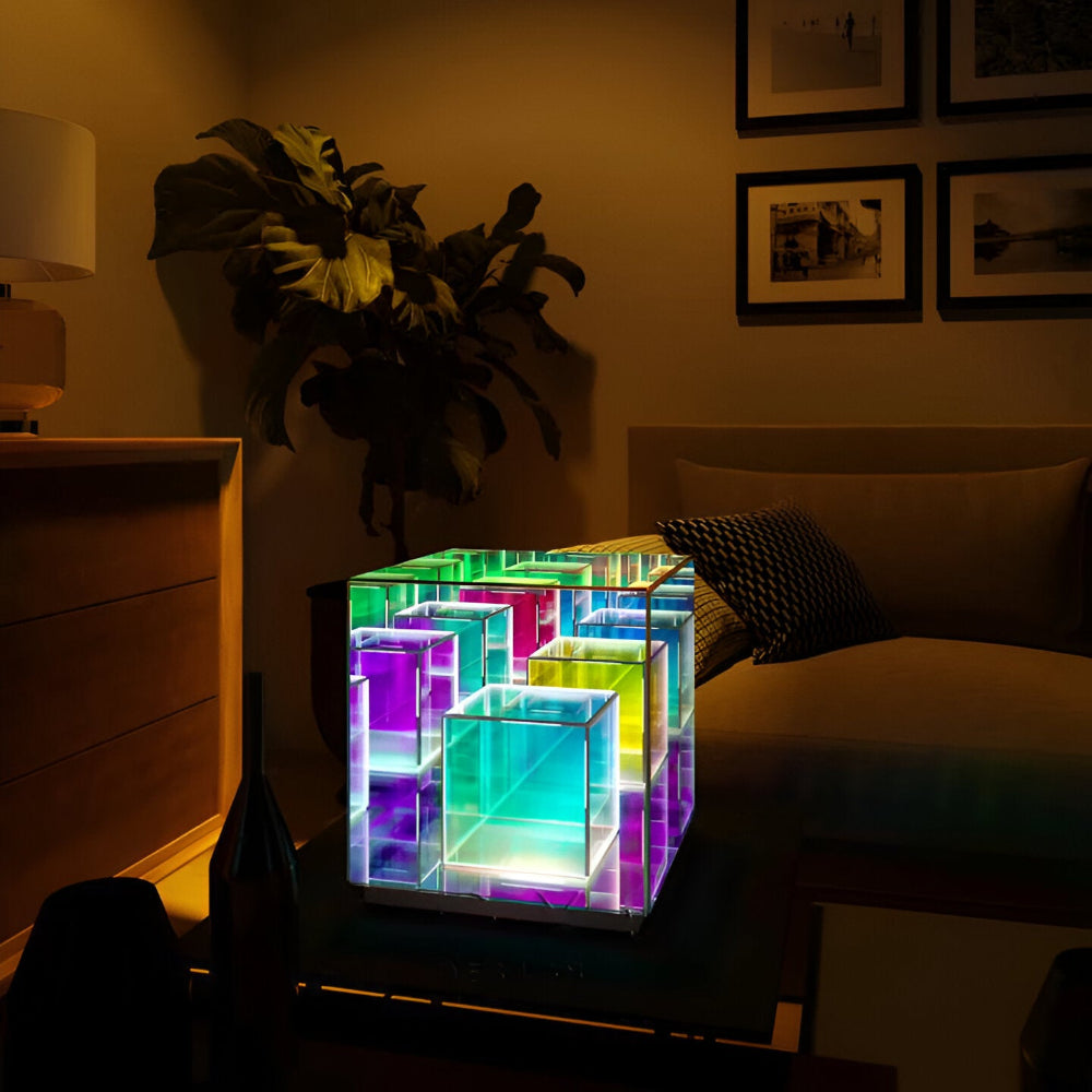 Arielle – 3D Regenbogen Acryl LED-Tischlampe