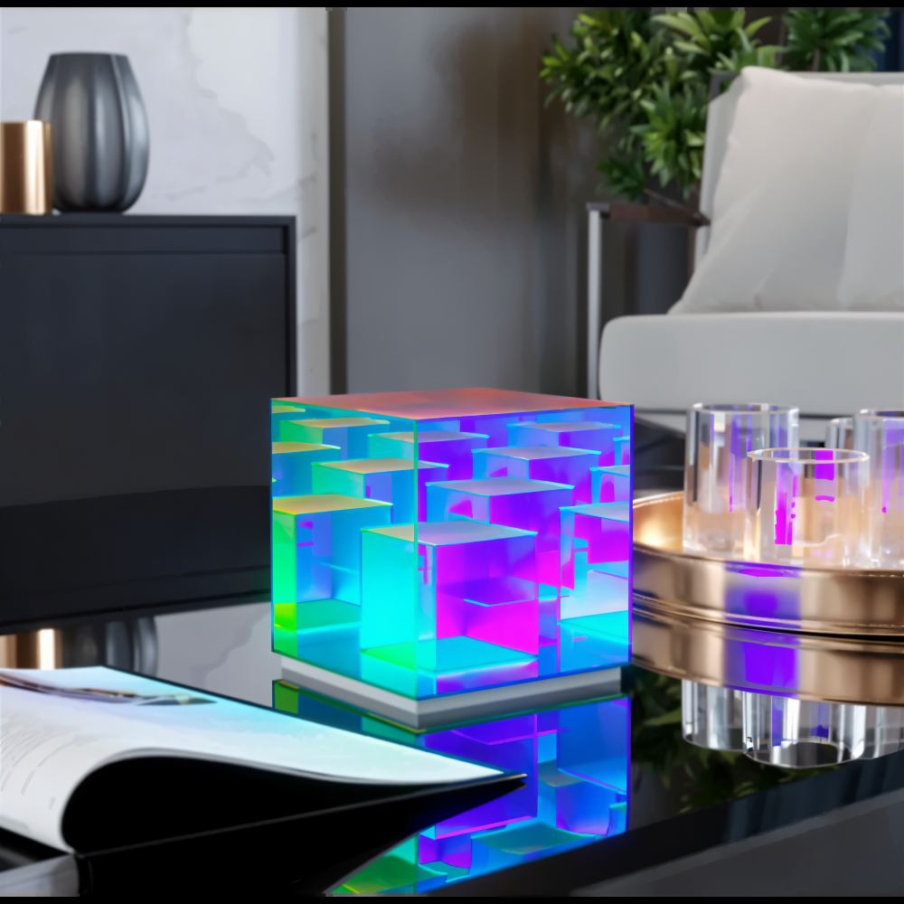 Arielle – 3D Regenbogen Acryl LED-Tischlampe
