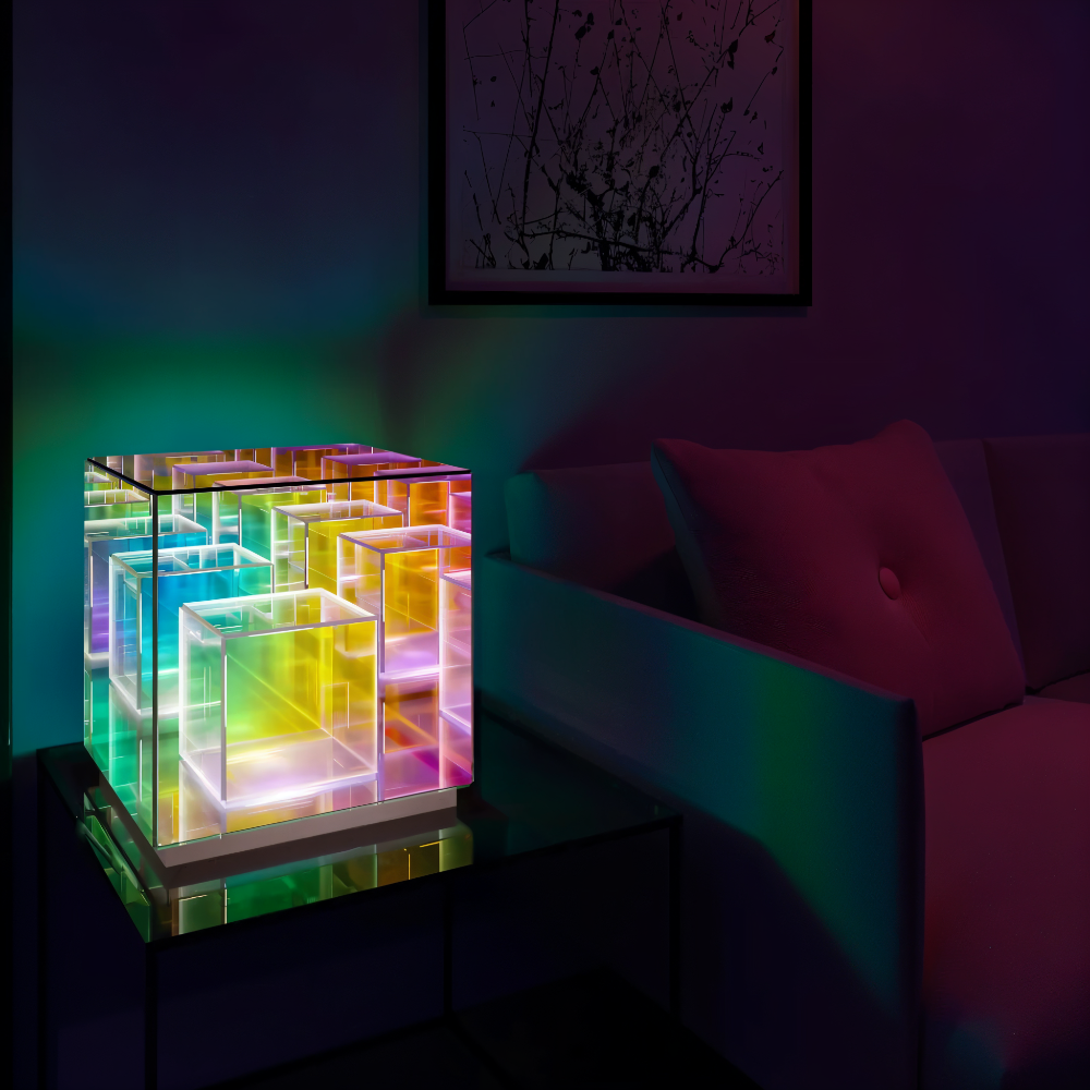 Arielle – 3D Regenbogen Acryl LED-Tischlampe