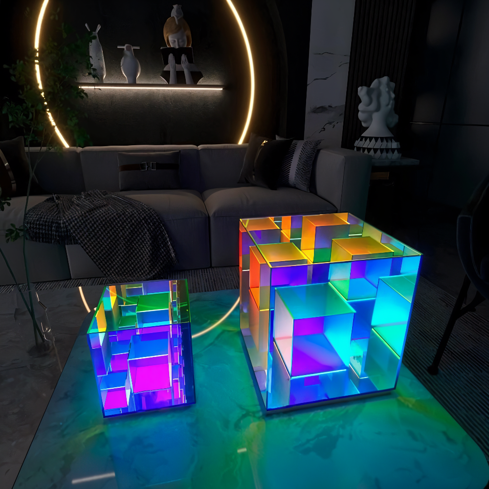 Arielle – 3D Regenbogen Acryl LED-Tischlampe