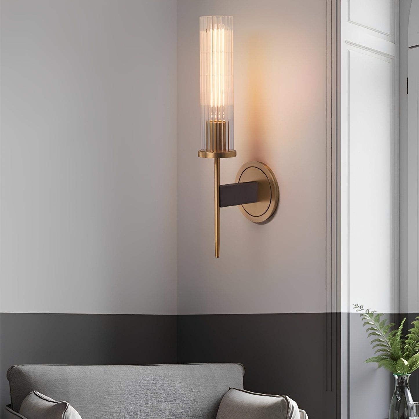 Ivo – Postmoderne Glas-Wandleuchte