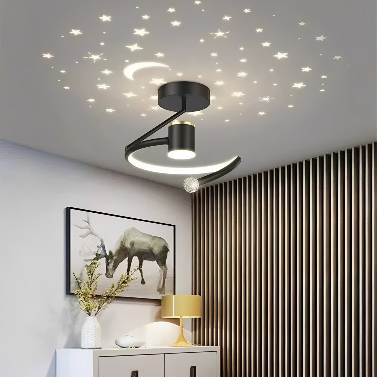 Nayla – Minimalistische Sternenlicht-Deckenleuchte