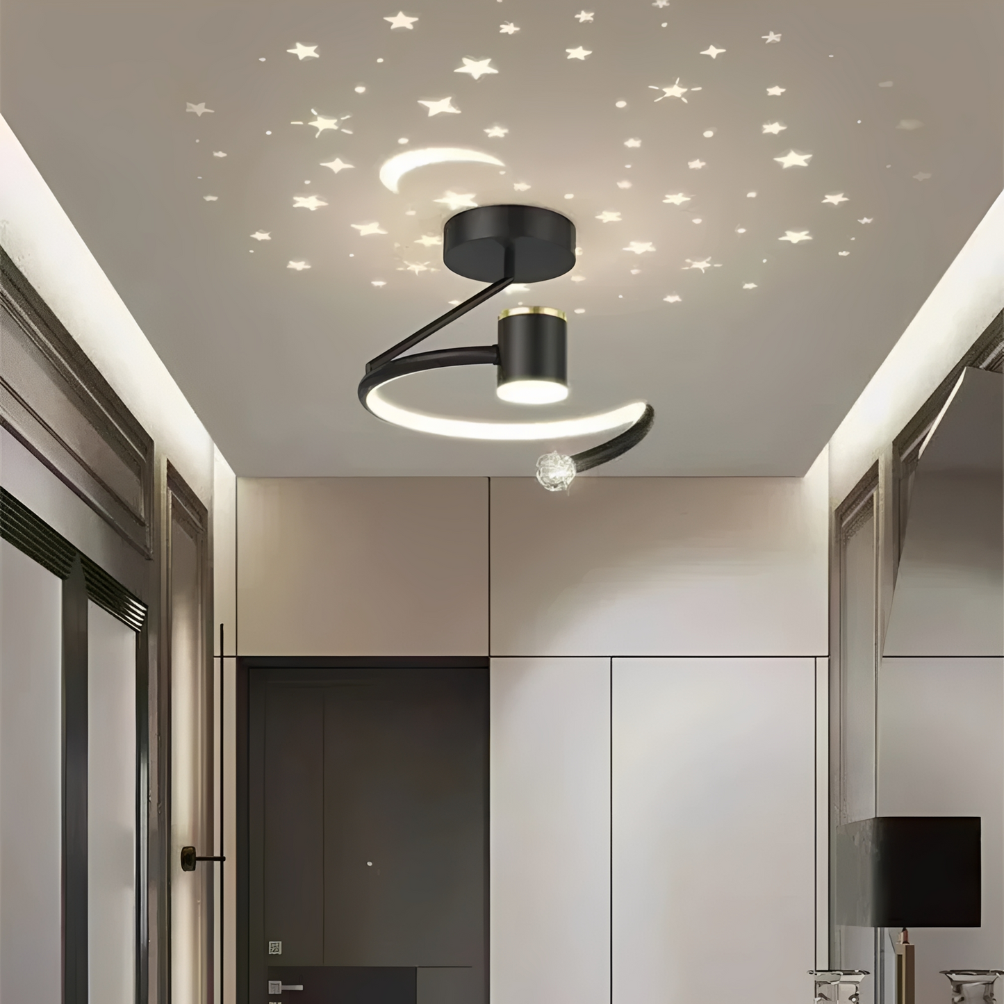 Nayla – Minimalistische Sternenlicht-Deckenleuchte