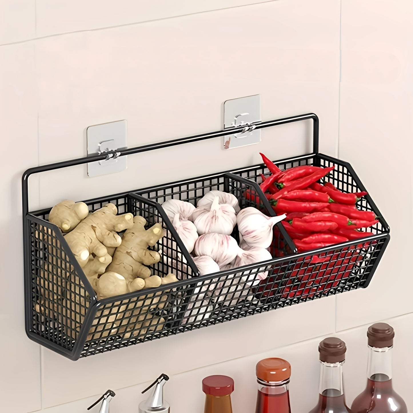 Rena – Hängendes Küchenregal ohne Bohren