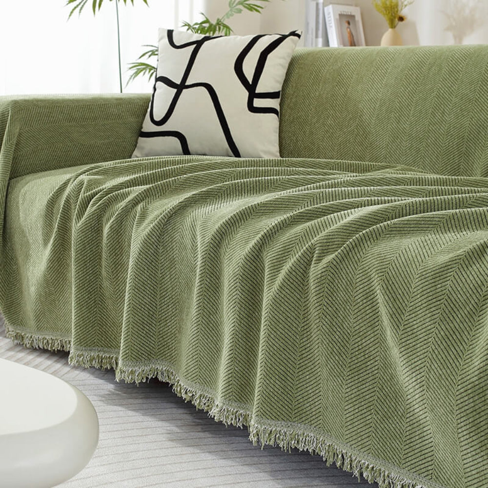Nayla – Chenille Sofaüberwurf