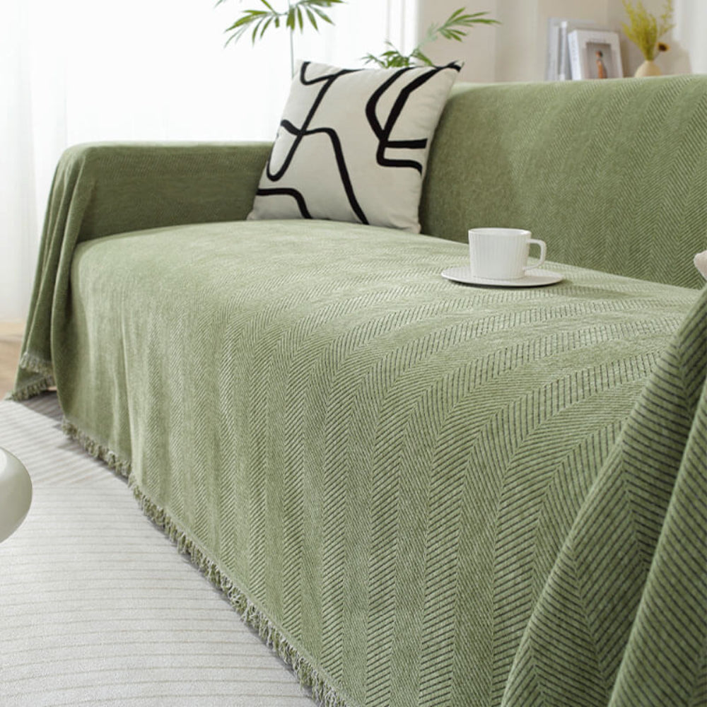 Nayla – Chenille Sofaüberwurf