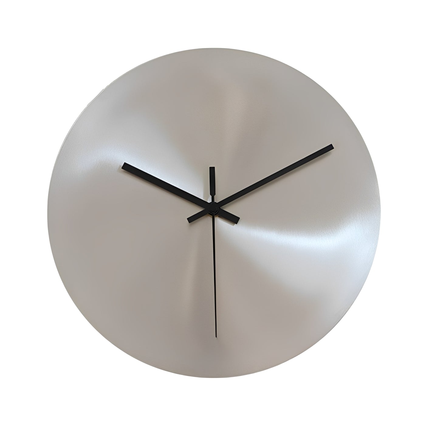 Argentum – Industrielle Wanduhr in Silber