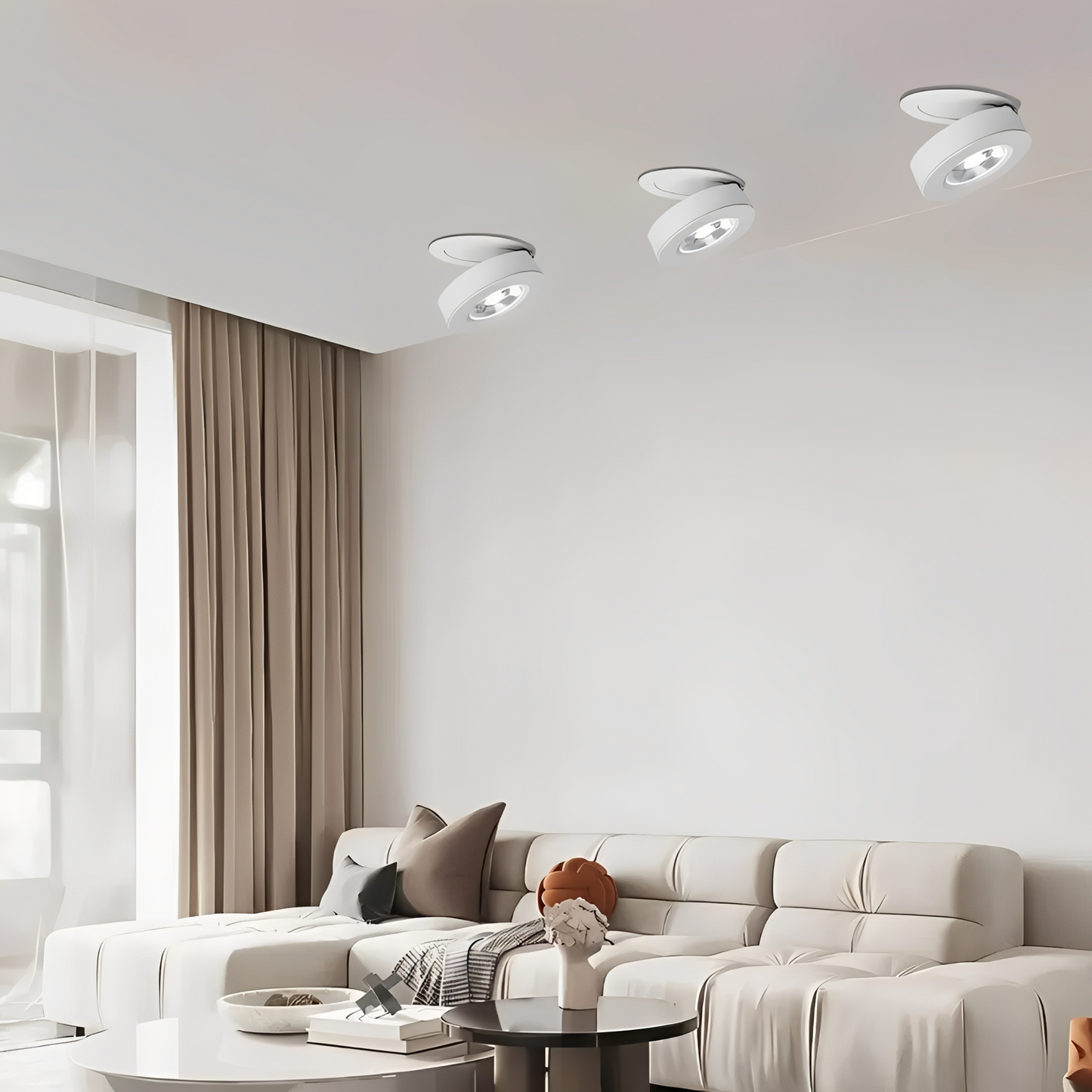 Theo – Schlichte Aluminium LED-Deckenleuchte