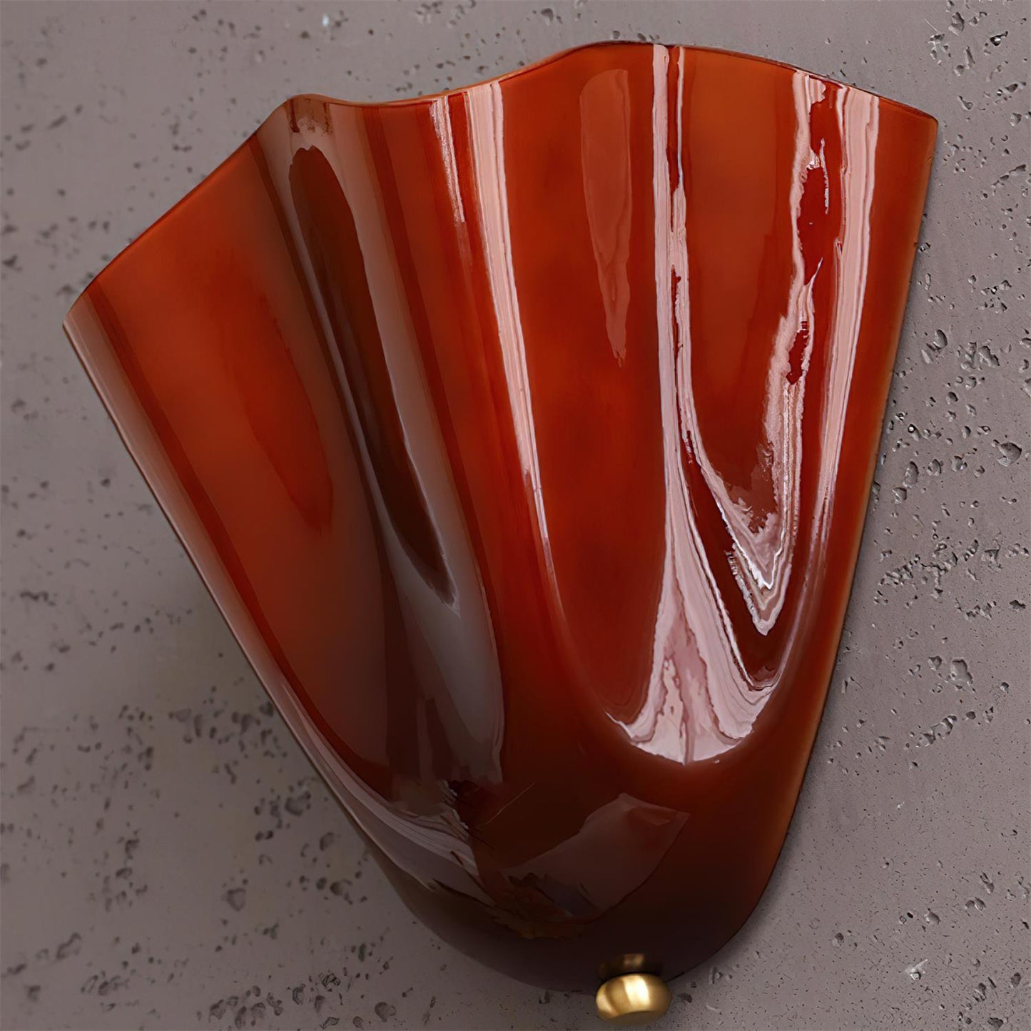 Benjie – Retro Petal Glas-Wandlampe