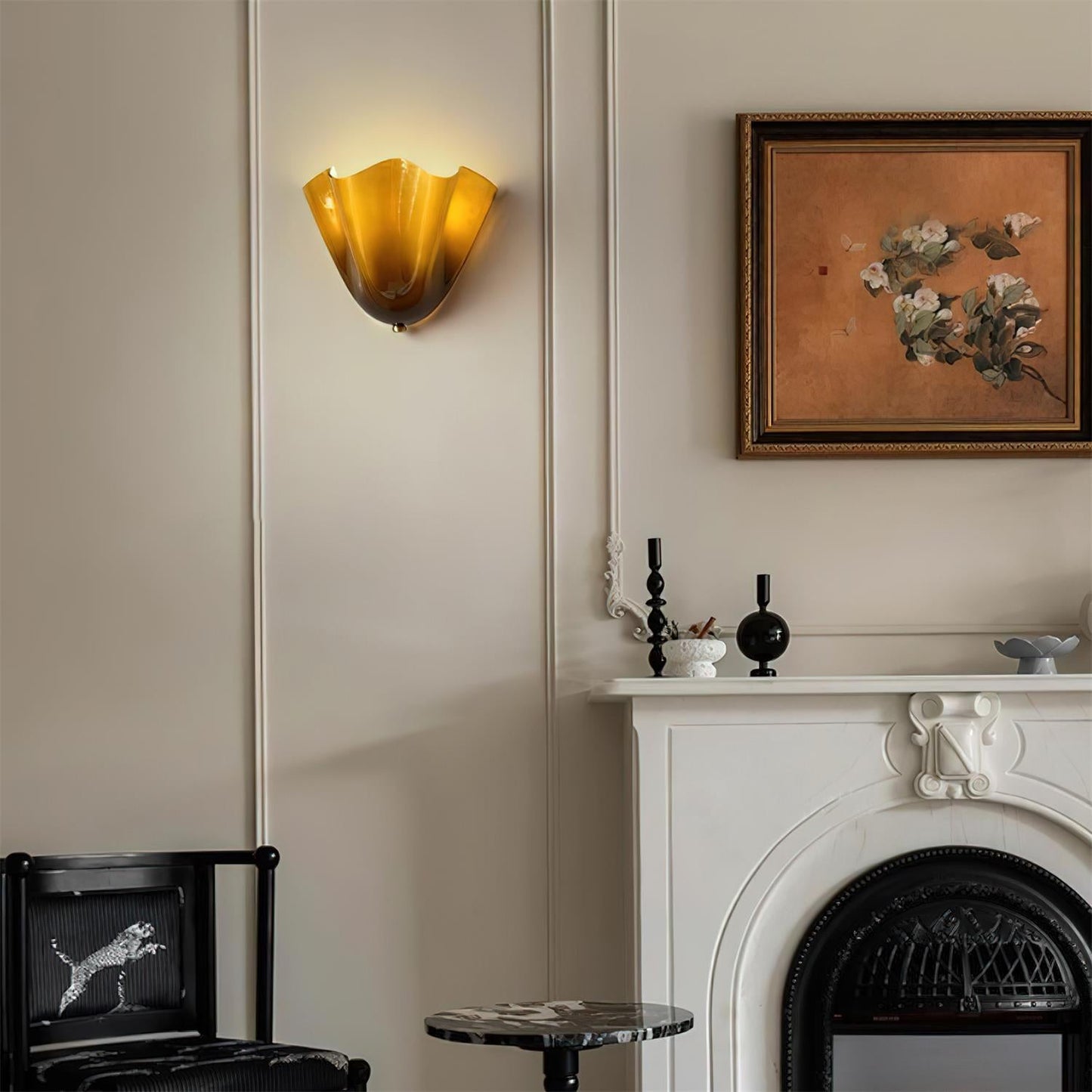 Liza – Französische Muschel-Lampe im Retro-Stil