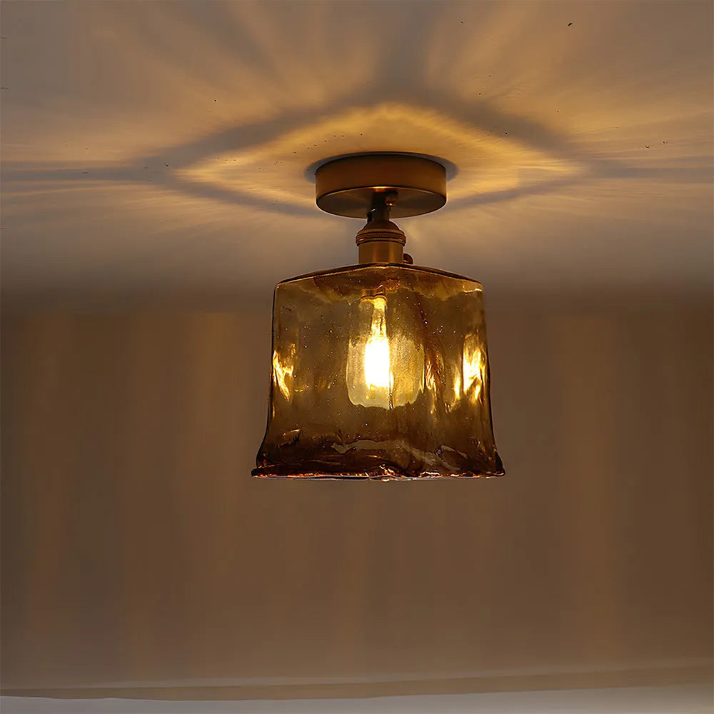 Nessa – Retro Glas Deckenleuchte