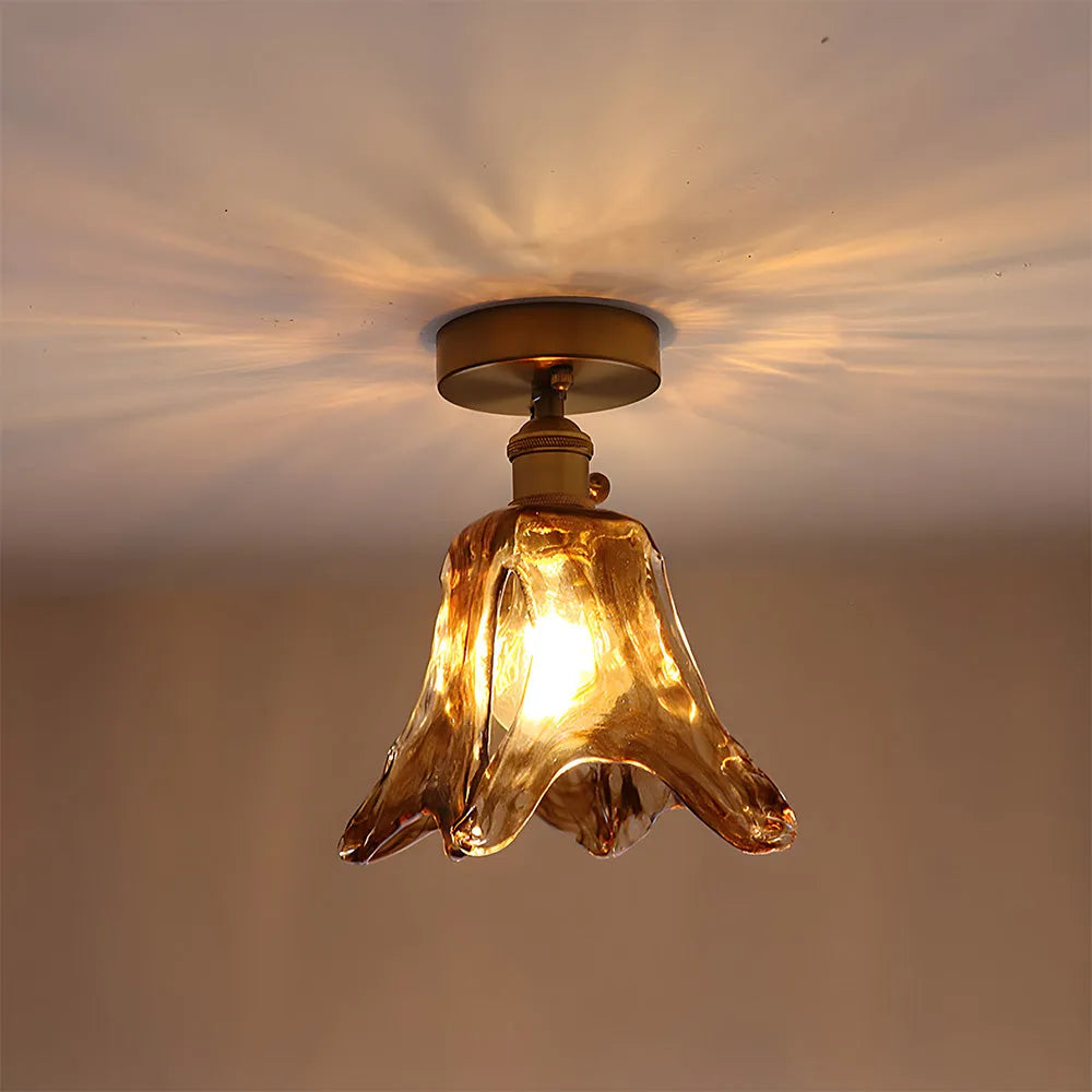 Nessa – Retro Glas Deckenleuchte