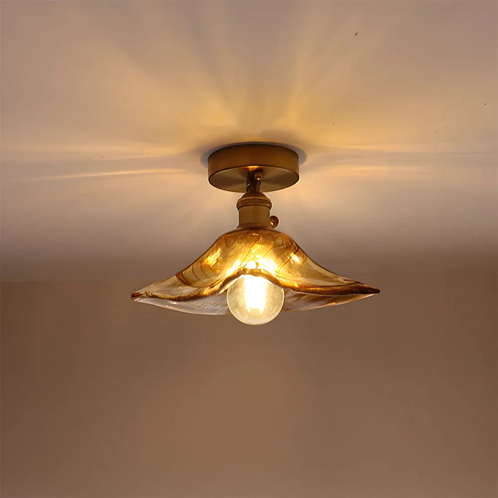 Nessa – Retro Glas Deckenleuchte