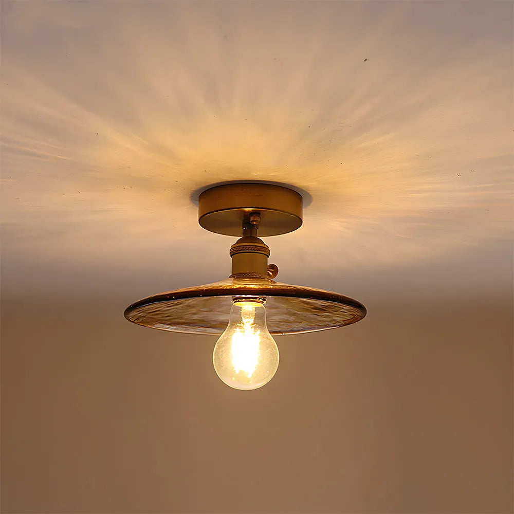Nessa – Retro Glas Deckenleuchte