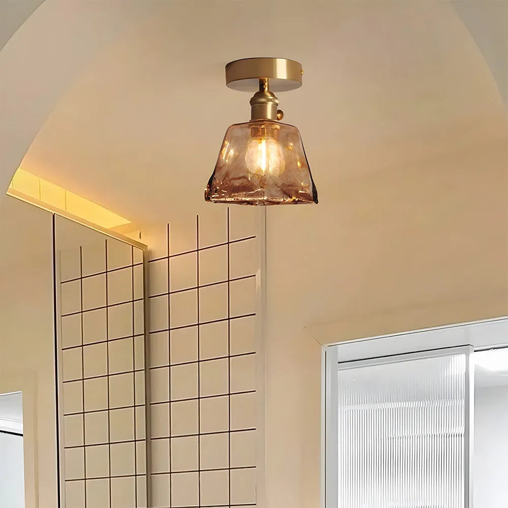 Nessa – Retro Glas Deckenleuchte