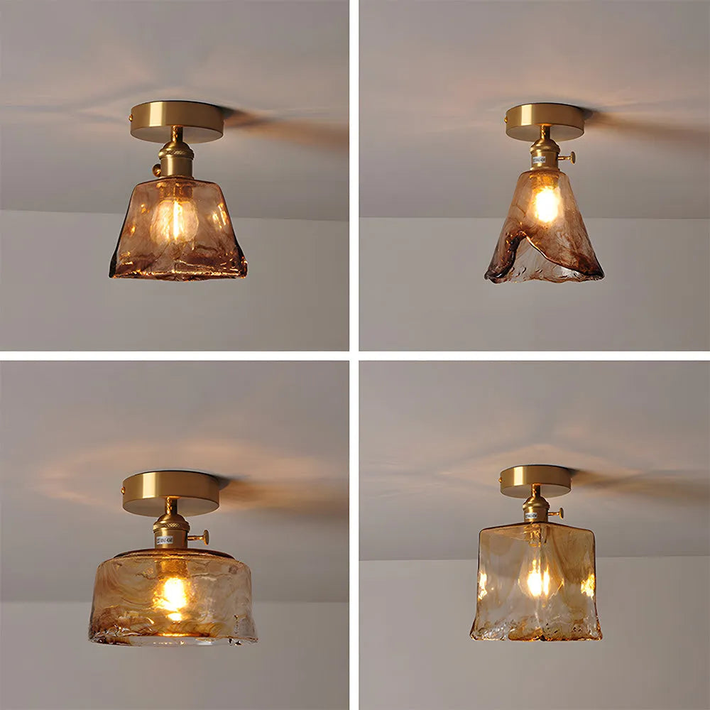 Nessa – Retro Glas Deckenleuchte