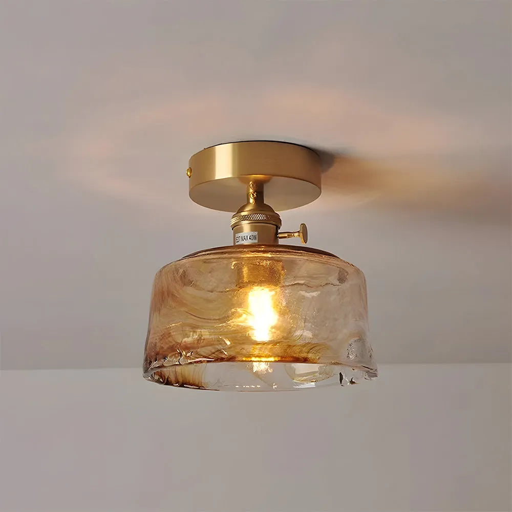 Nessa – Retro Glas Deckenleuchte