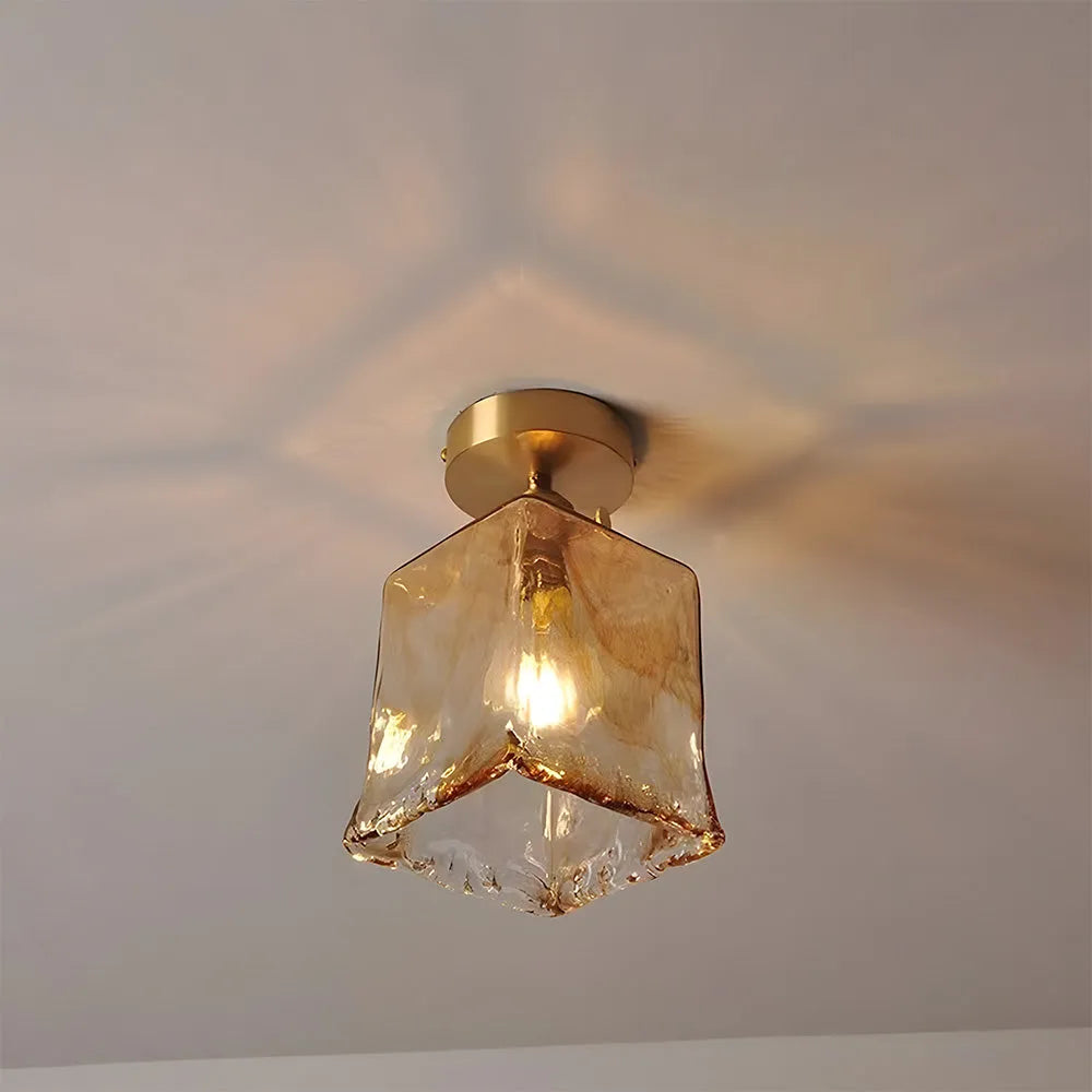 Nessa – Retro Glas Deckenleuchte