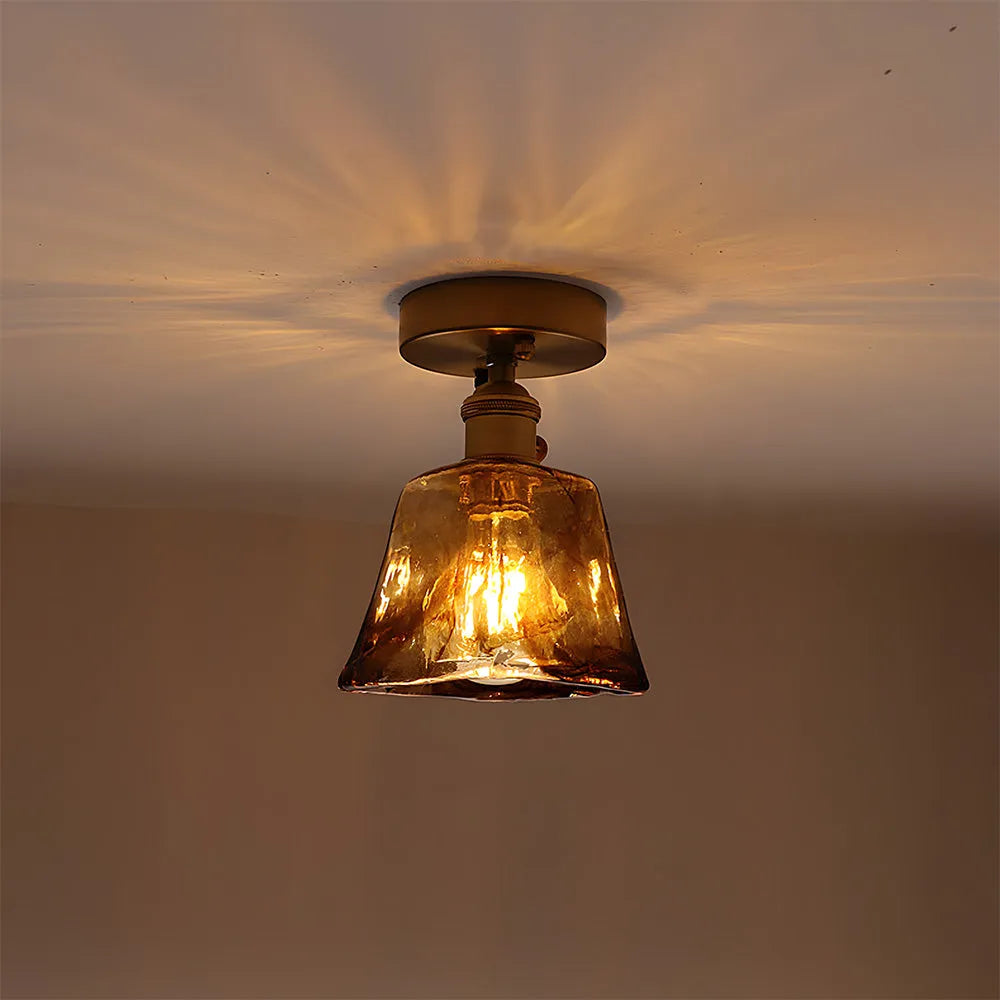 Nessa – Retro Glas Deckenleuchte