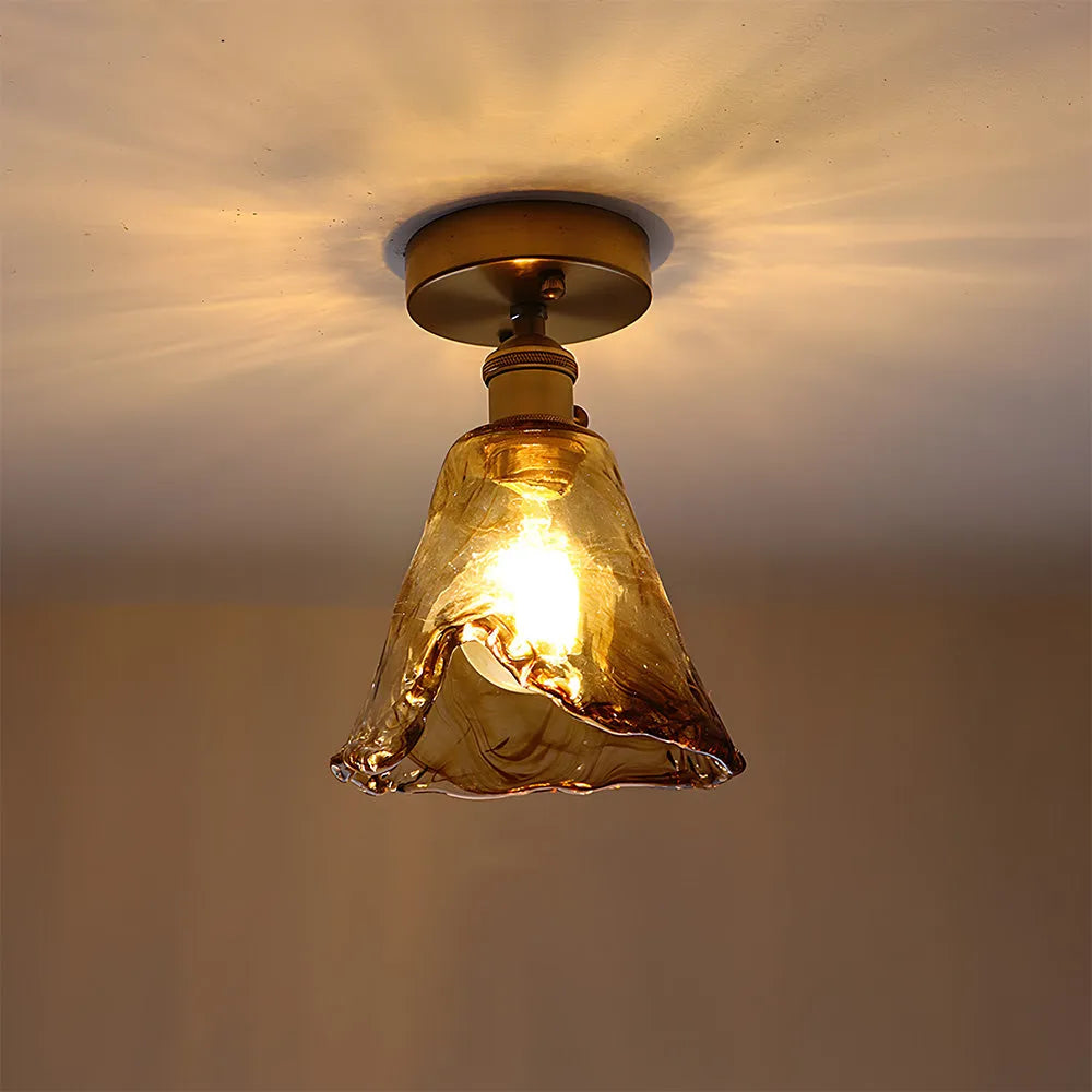 Nessa – Retro Glas Deckenleuchte