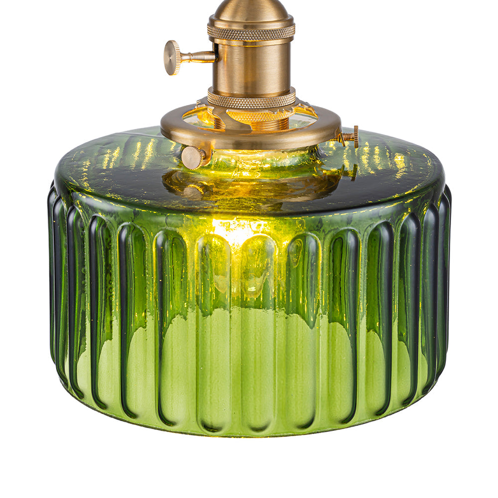 Shizuku – Messing-Glas Pendelleuchte