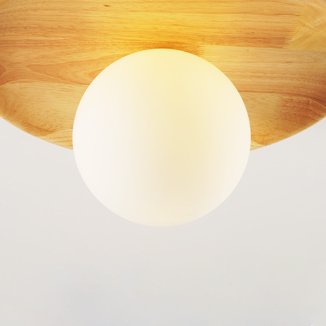 Miyabi – Japanische Deckenlampe aus Massivholz