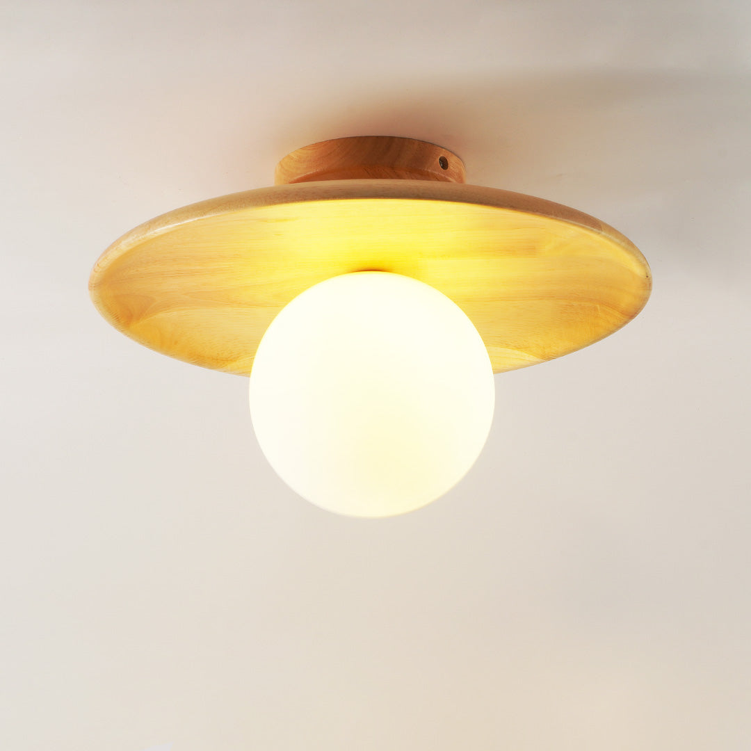 Miyabi – Japanische Deckenlampe aus Massivholz