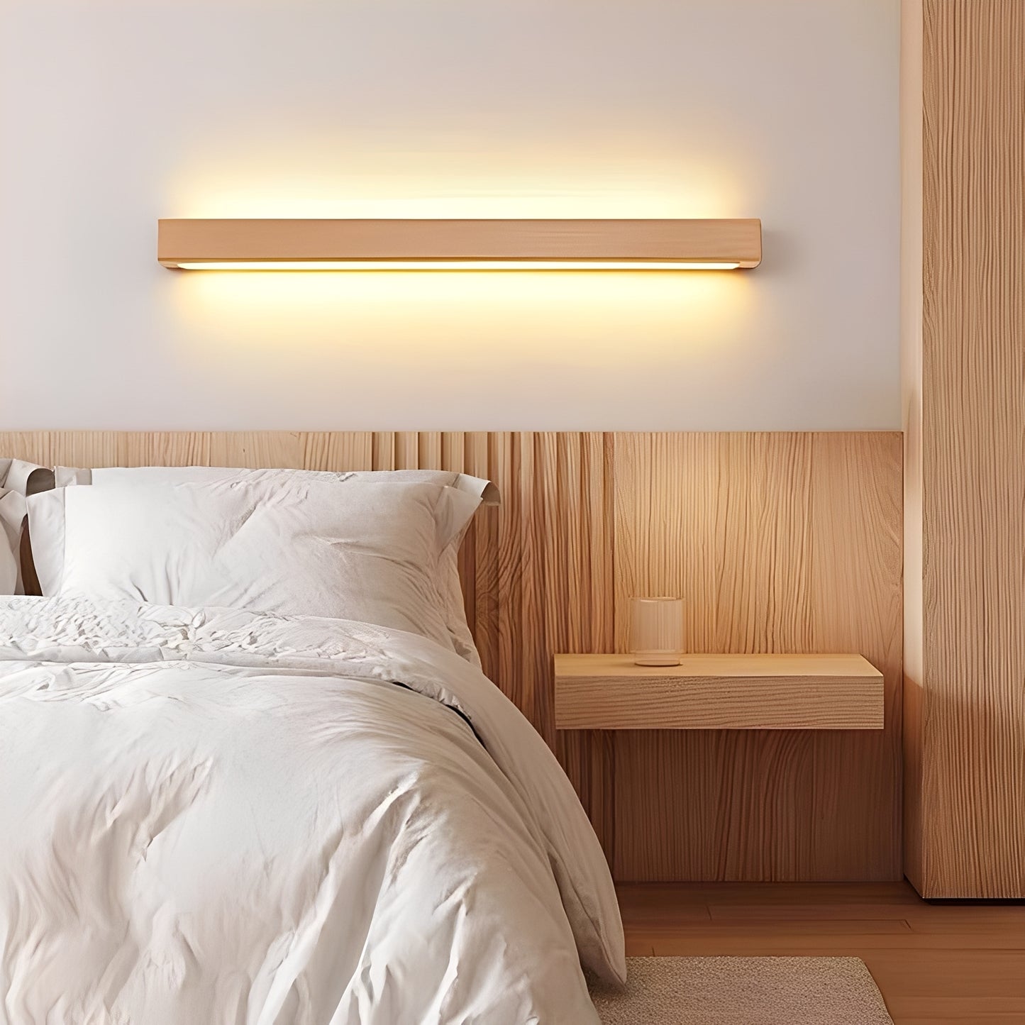 Clyde – Lange Wandlampe im Einfachen Log-Stil