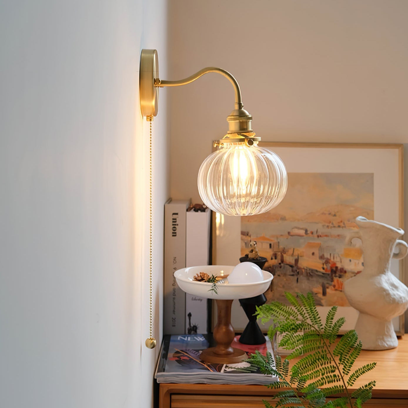 Tommy – Vintage Wandleuchte aus Glas